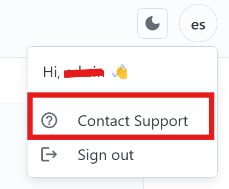 support button